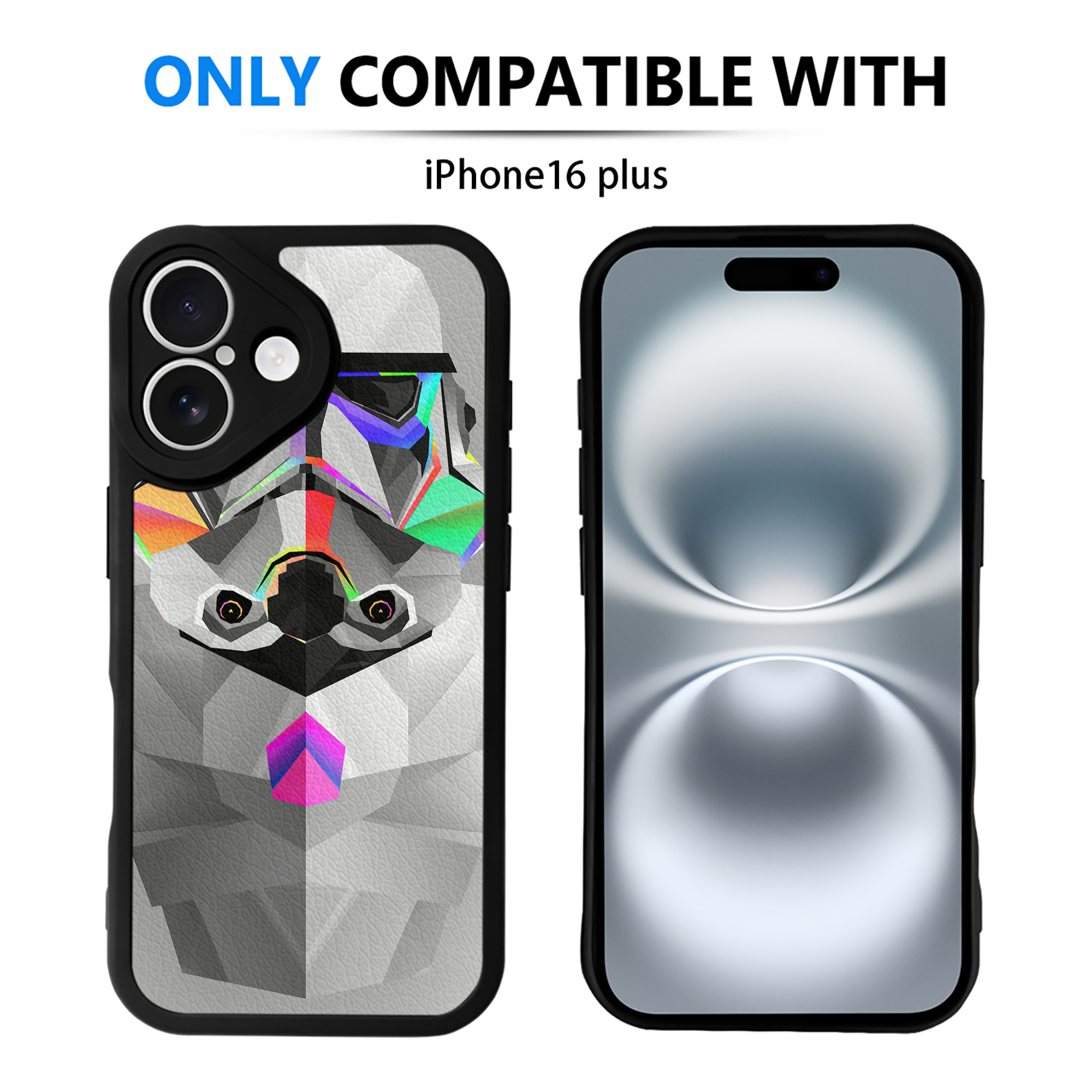 （画像用） スター・ウォーズ Star Wars 【iPhone 16シリーズ対応】シリコンスマホケース（レザー調） 材質：シリコン